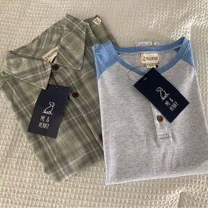 Me & Henry Plaid and Raglan Shirts